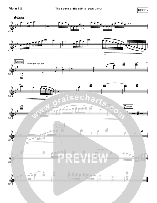 The Sound Of The Saints Violin 1/2 (Audio Adrenaline)