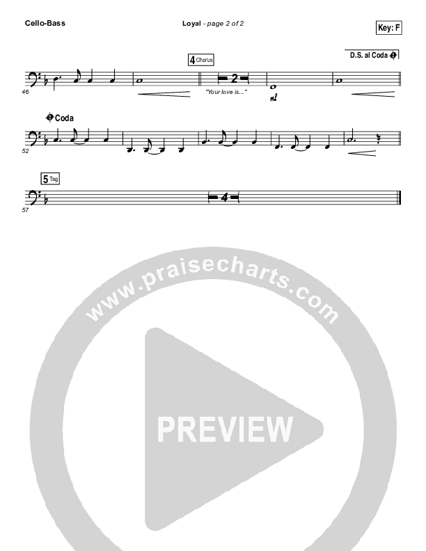 Loyal Cello/Bass (Lauren Daigle)
