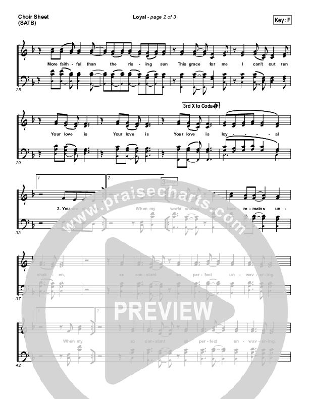 Loyal Choir Vocals (SATB) (Lauren Daigle)