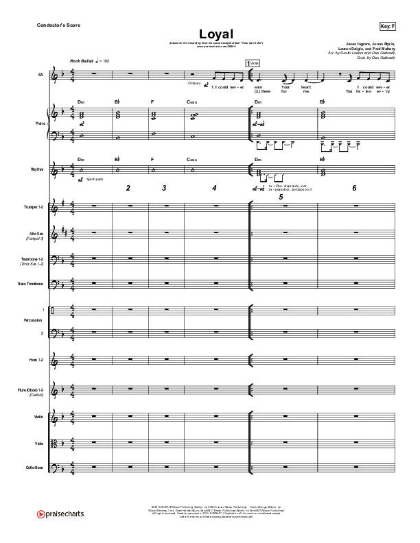 Loyal Conductor's Score (Lauren Daigle)