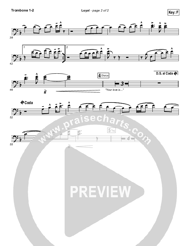 Loyal Trombone 1/2 (Lauren Daigle)