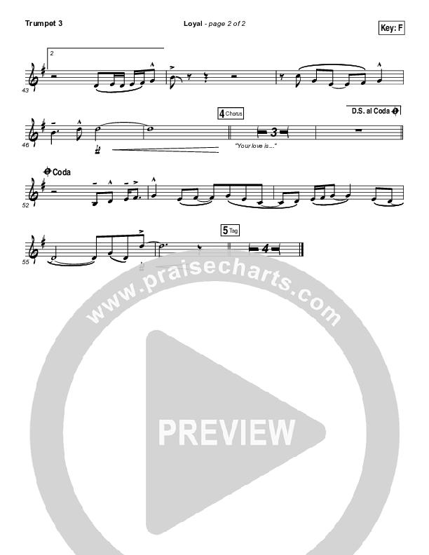 Loyal Trumpet 3 (Lauren Daigle)