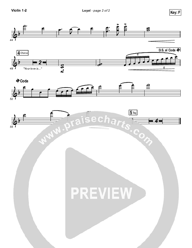 Loyal Violin 1/2 (Lauren Daigle)