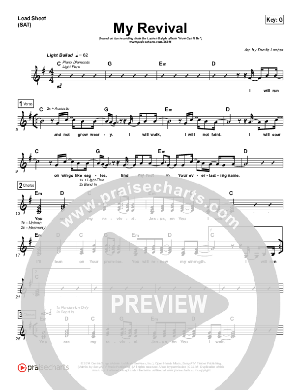 My Revival Lead (SAT) (Lauren Daigle)