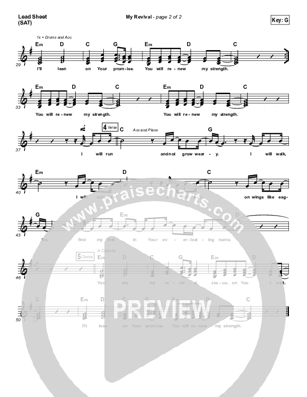 My Revival Lead (SAT) (Lauren Daigle)