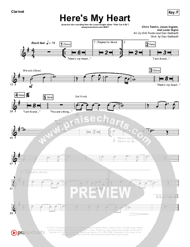 Here's My Heart Wind Pack (Lauren Daigle)