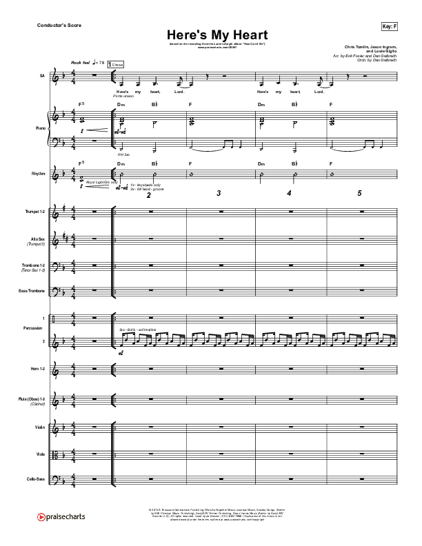 Here's My Heart Orchestration (Lauren Daigle)