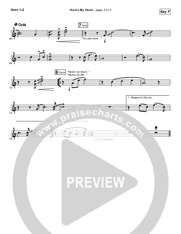 Here's My Heart Brass Pack (Lauren Daigle)