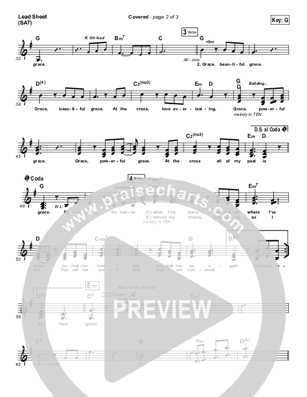 Covered Lead Sheet (SAT) (Planetshakers)