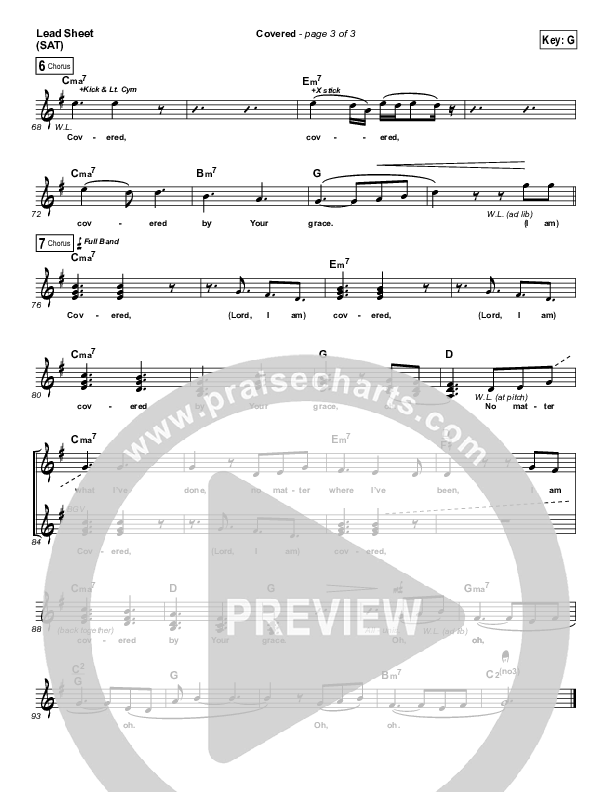 Covered Lead Sheet (SAT) (Planetshakers)
