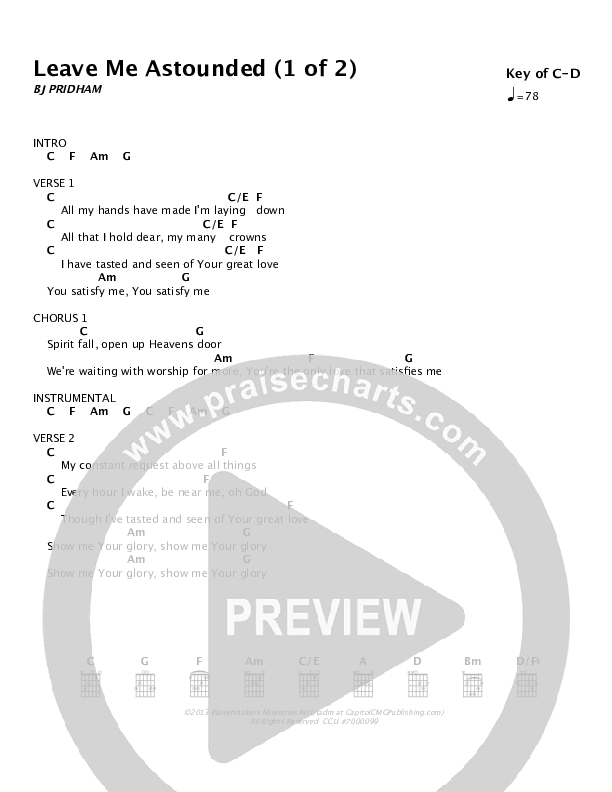 Leave Me Astounded Chords & Lyrics (Planetshakers)