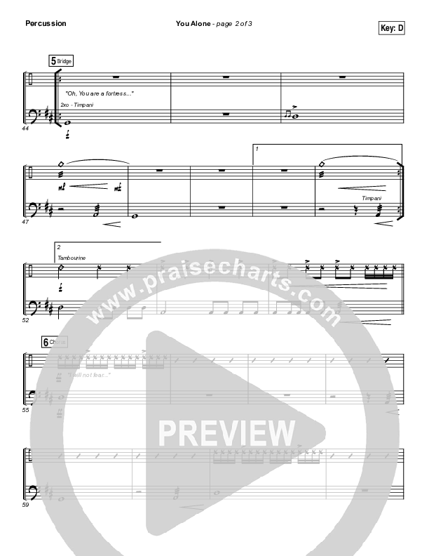 You Alone Percussion (Lauren Daigle / North Point Worship)