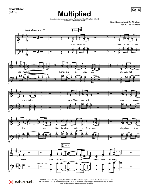 Multiplied Choir Vocals (SATB) (Steve Fee / North Point Worship)