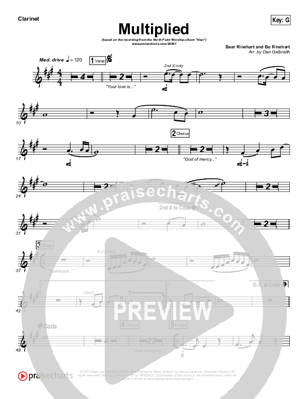 Multiplied Clarinet (Steve Fee / North Point Worship)