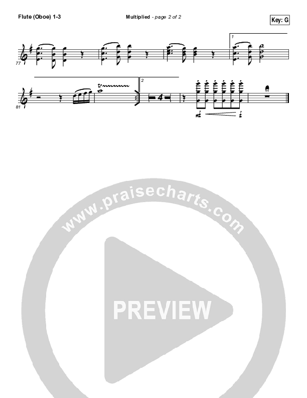 Multiplied Flute/Oboe 1/2/3 (Steve Fee / North Point Worship)