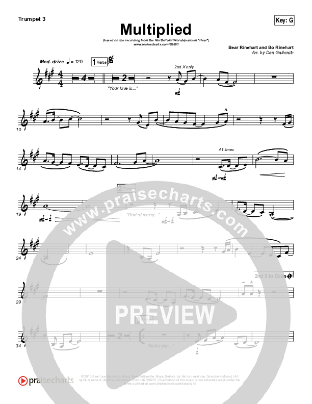 Multiplied Trumpet 3 (Steve Fee / North Point Worship)