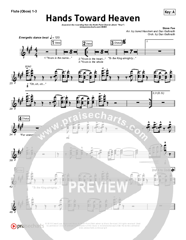 Hands Toward Heaven Wind Pack (Chris Cauley / North Point Worship)