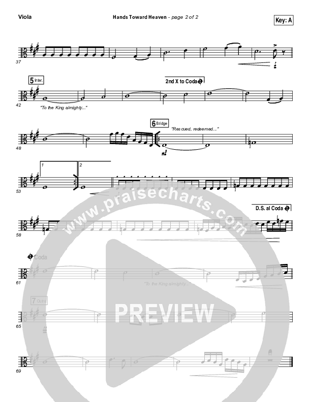 Hands Toward Heaven Viola (Chris Cauley / North Point Worship)