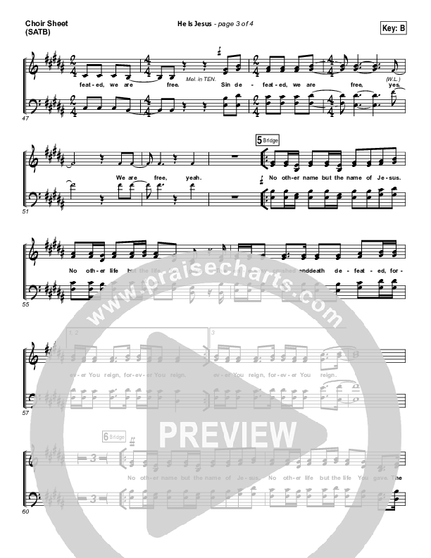 He Is Jesus Choir Sheet (SATB) (Seth Condrey / North Point Worship)