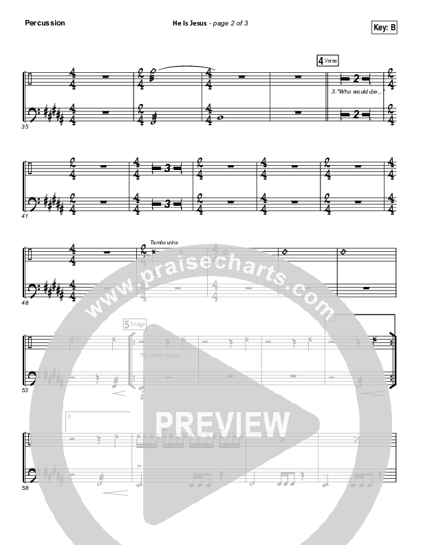 He Is Jesus Percussion (Seth Condrey / North Point Worship)