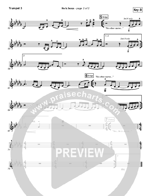 He Is Jesus Trumpet 3 (Seth Condrey / North Point Worship)