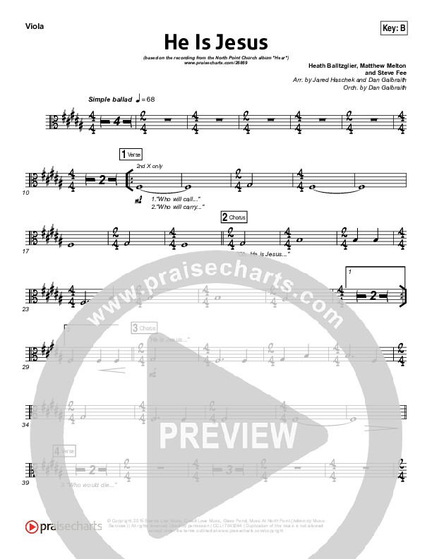 He Is Jesus Viola (Seth Condrey / North Point Worship)