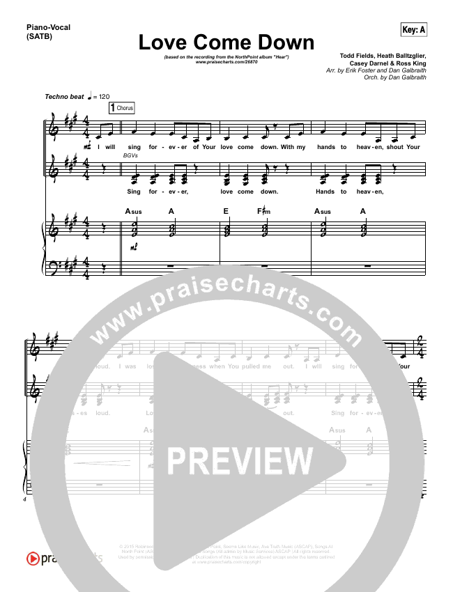 Love Come Down Piano Vocal Satb Heath Balltzglier North Point Worship Praisecharts How can we pray for you? praisecharts