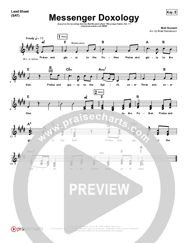 Messenger Doxology Lead (SAT) (Matt Boswell)