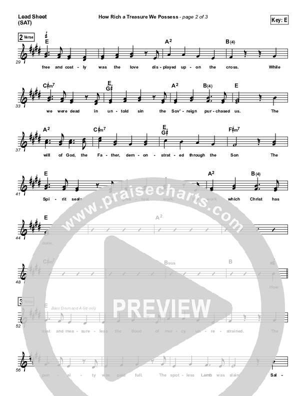 How Rich A Treasure We Possess Lead (SAT) (Matt Boswell)