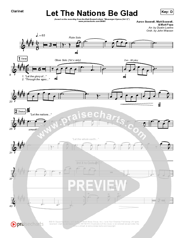 Let The Nations Be Glad Wind Pack (Matt Boswell)