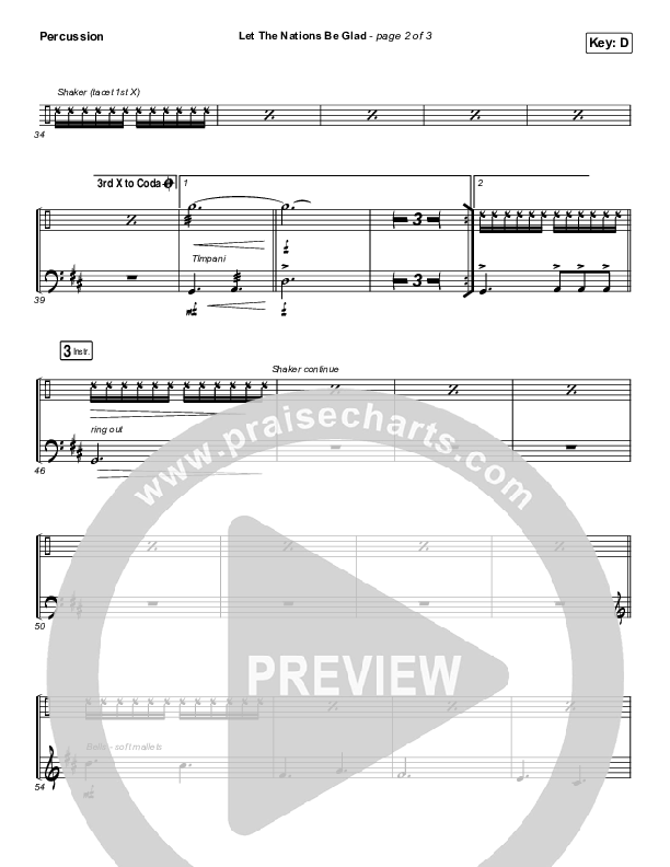 Let The Nations Be Glad Percussion (Matt Boswell)