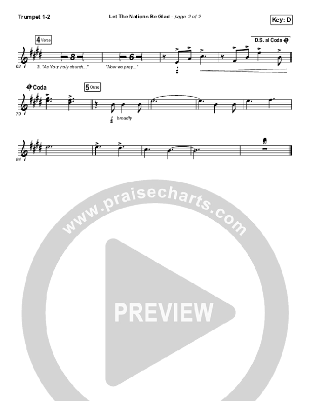 Let The Nations Be Glad Trumpet 1,2 (Matt Boswell)