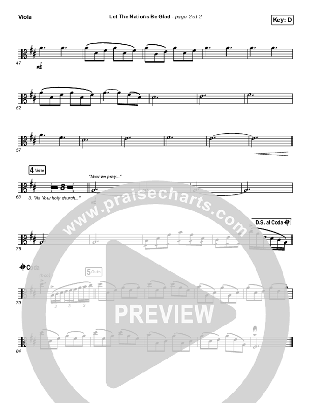 Let The Nations Be Glad Viola (Matt Boswell)