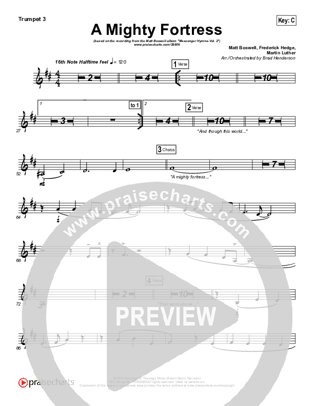 A Mighty Fortress Is Our God Trumpet 3 (Matt Boswell)