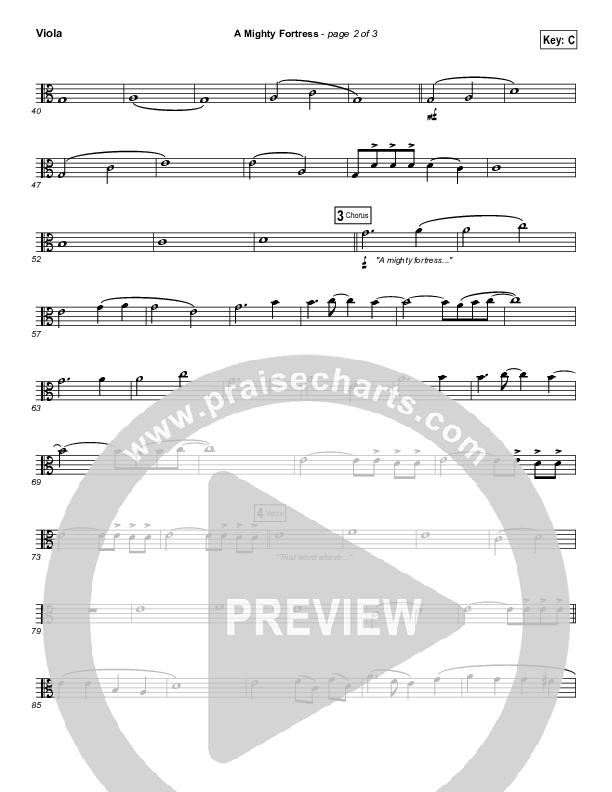 A Mighty Fortress Is Our God Viola (Matt Boswell)