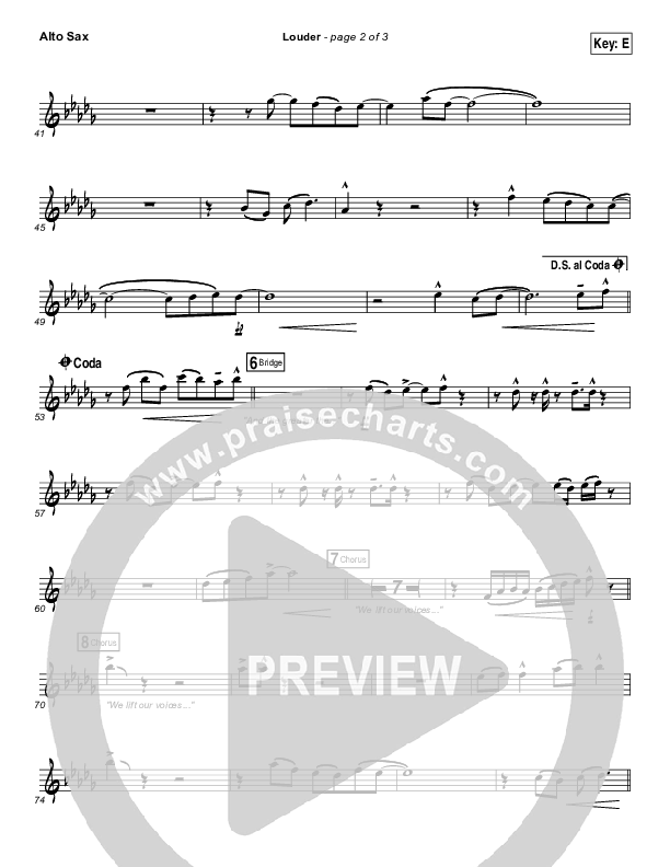 Louder Alto Sax (Matt Redman)