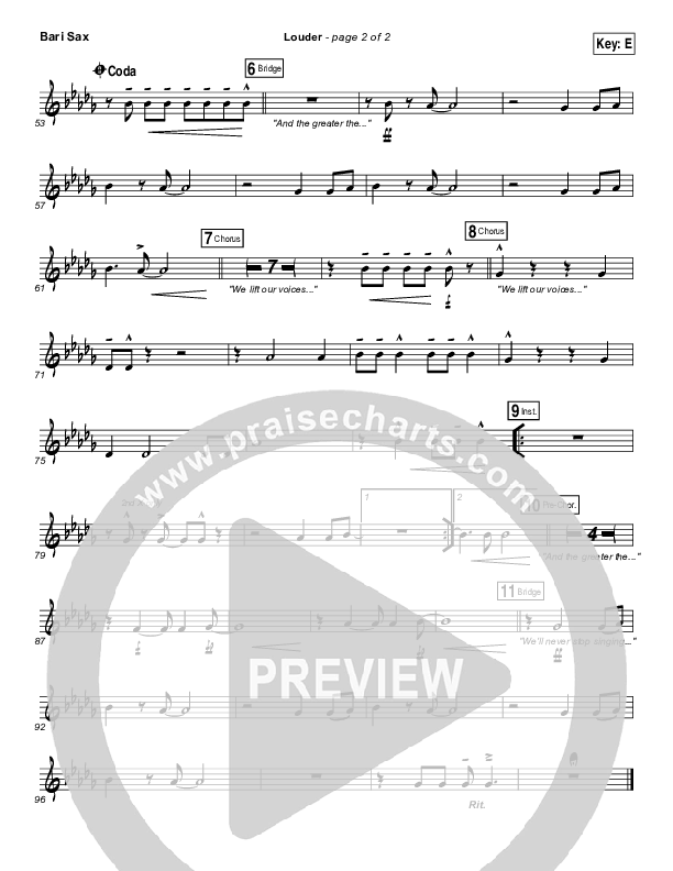 Louder Bari Sax (Matt Redman)