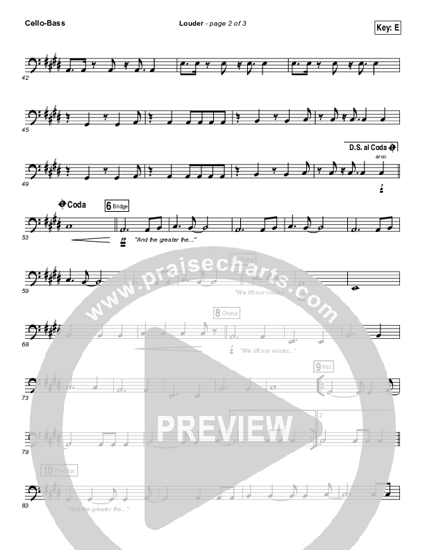 Louder Cello/Bass (Matt Redman)