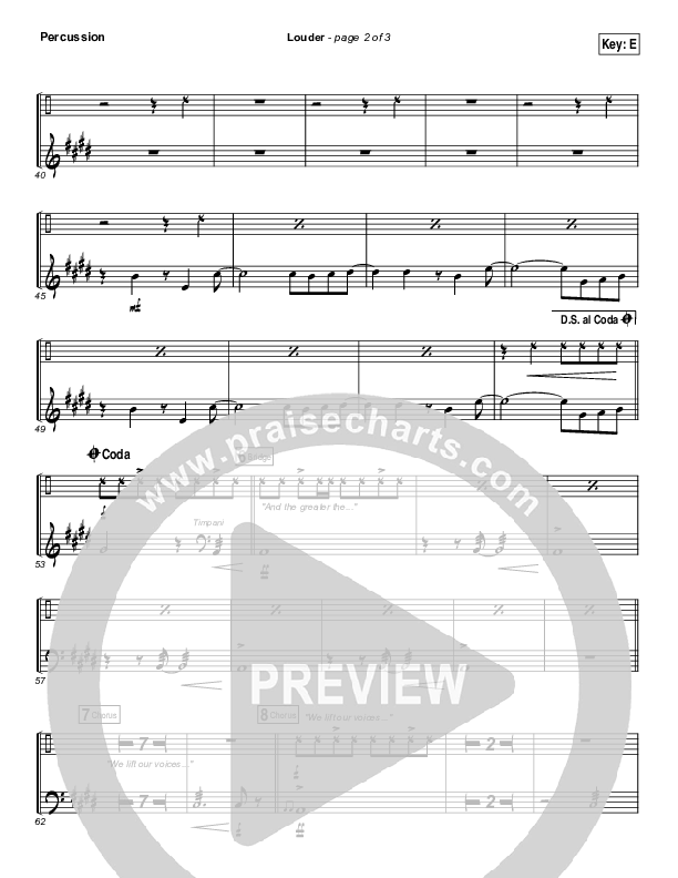 Louder Percussion (Matt Redman)