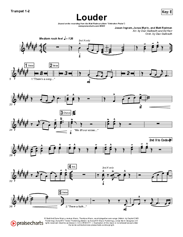 Louder Trumpet 1,2 (Matt Redman)