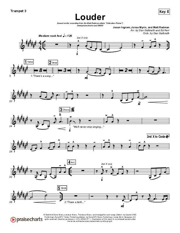 Louder Trumpet 3 (Matt Redman)