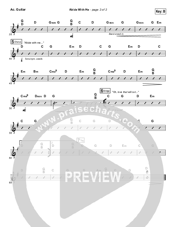 Abide With Me Acoustic Guitar (Matt Redman)