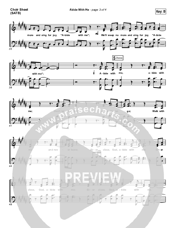 Abide With Me Choir Vocals (SATB) (Matt Redman)