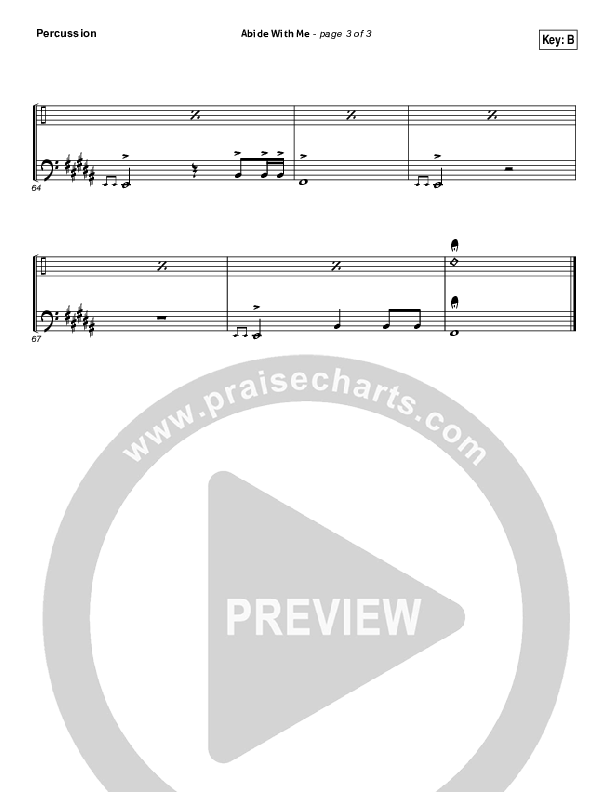 Abide With Me Percussion (Matt Redman)