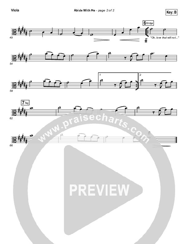 Abide With Me Viola (Matt Redman)