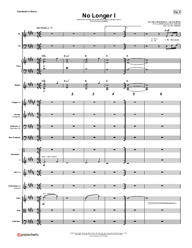 No Longer I Orchestration (Matt Redman)