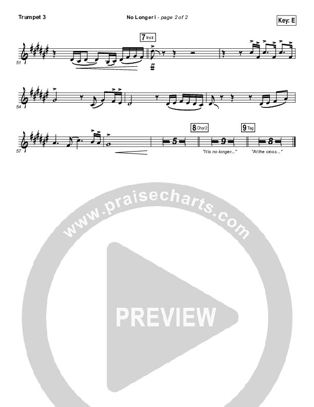 No Longer I Trumpet 3 (Matt Redman)