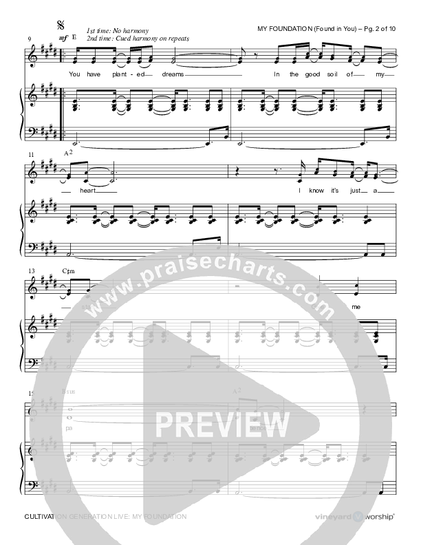 My Foundation (Found In You) Lead & Piano (Cultivation Generation)