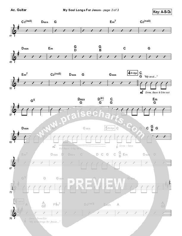 My Soul Longs For Jesus Acoustic Guitar (Planetshakers)