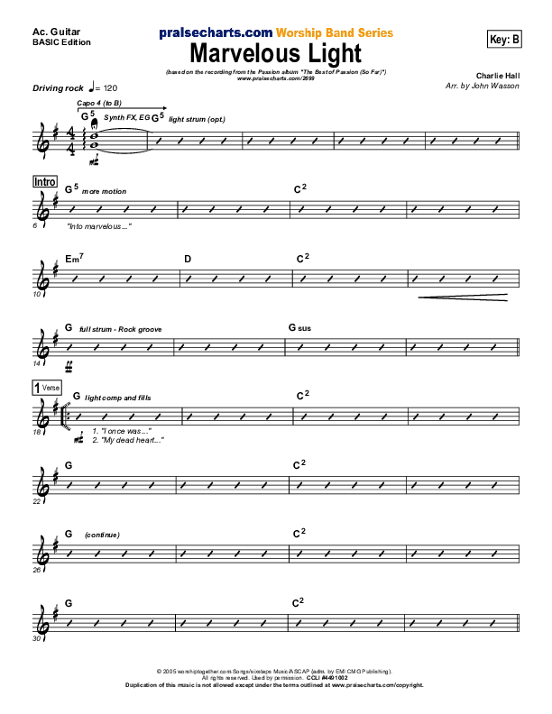 Marvelous Light Acoustic Guitar (Charlie Hall)